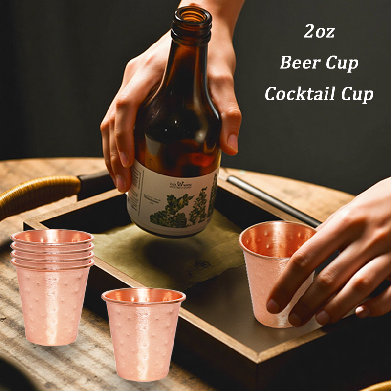 Mule Copper Mug - 4/6'lı Set Bakır Kaplama Bira Bardakları