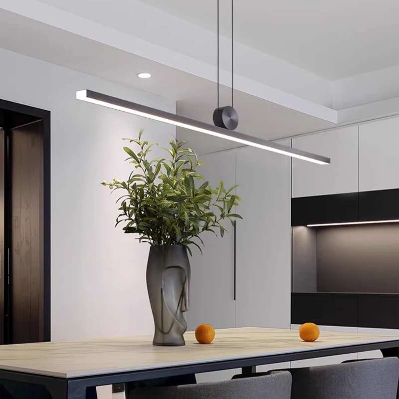 Home Bar Word - Siyah Led Uzun Kolye Işıkları İskandinav