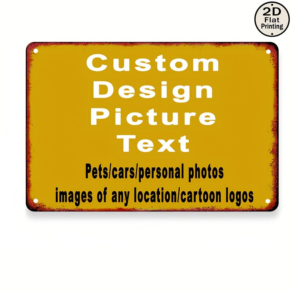 1PC Özel Fotoğraf Metinli 2D D - Home Bar Signs incelemesi ve fiyatı