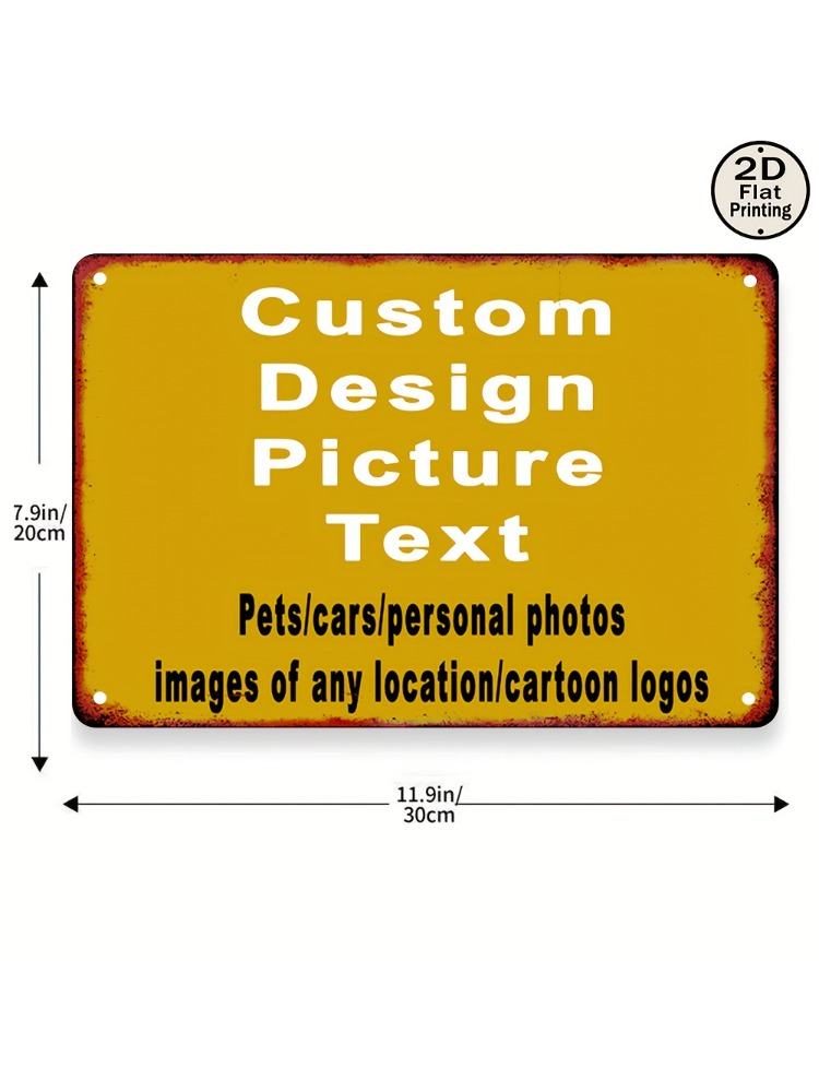 1PC Özel Fotoğraf Metinli 2D D - Home Bar Signs incelemesi ve fiyatı