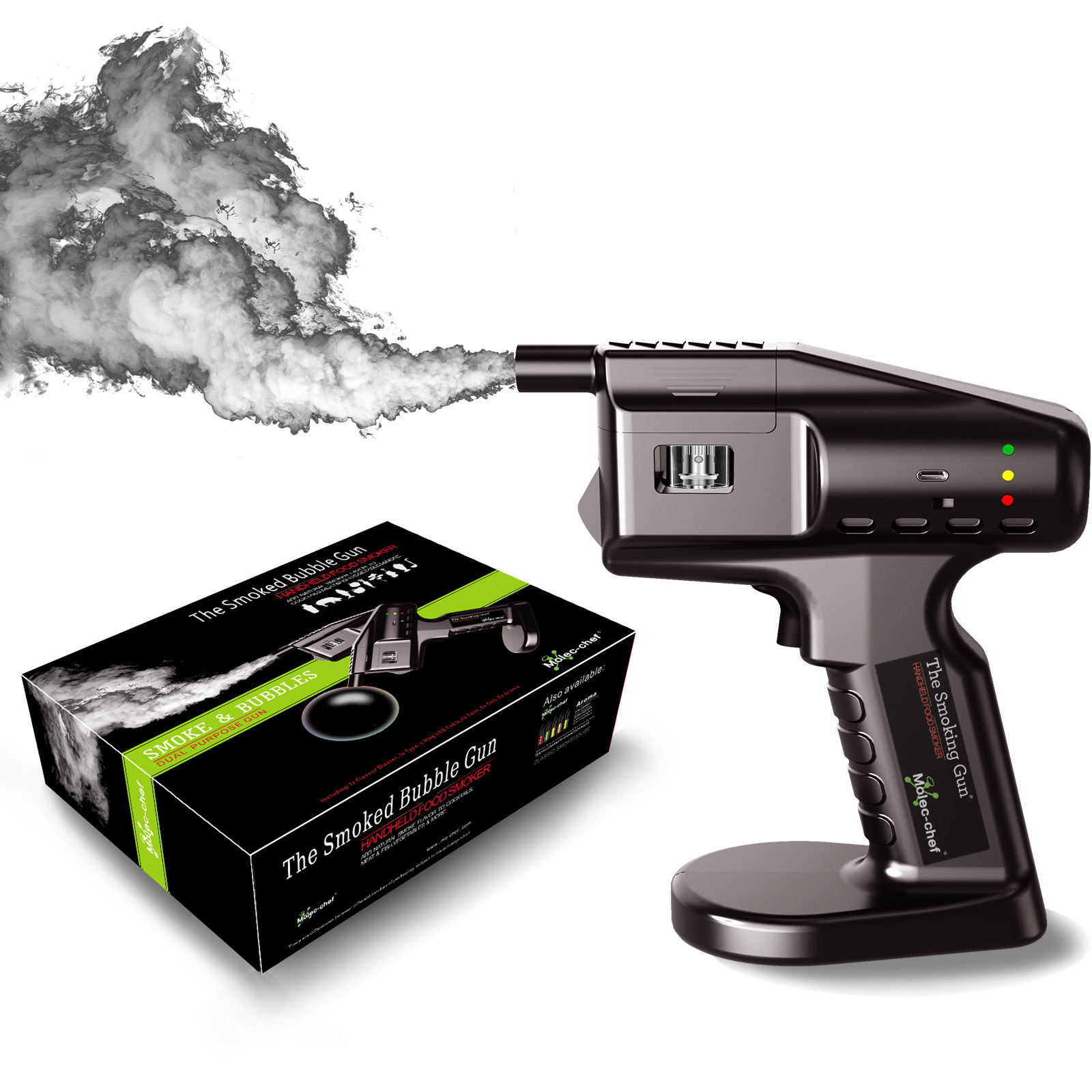 Şarj Edilebilir Lezzet Blaster - Smoking Gun Kit incelemesi ve fiyatı