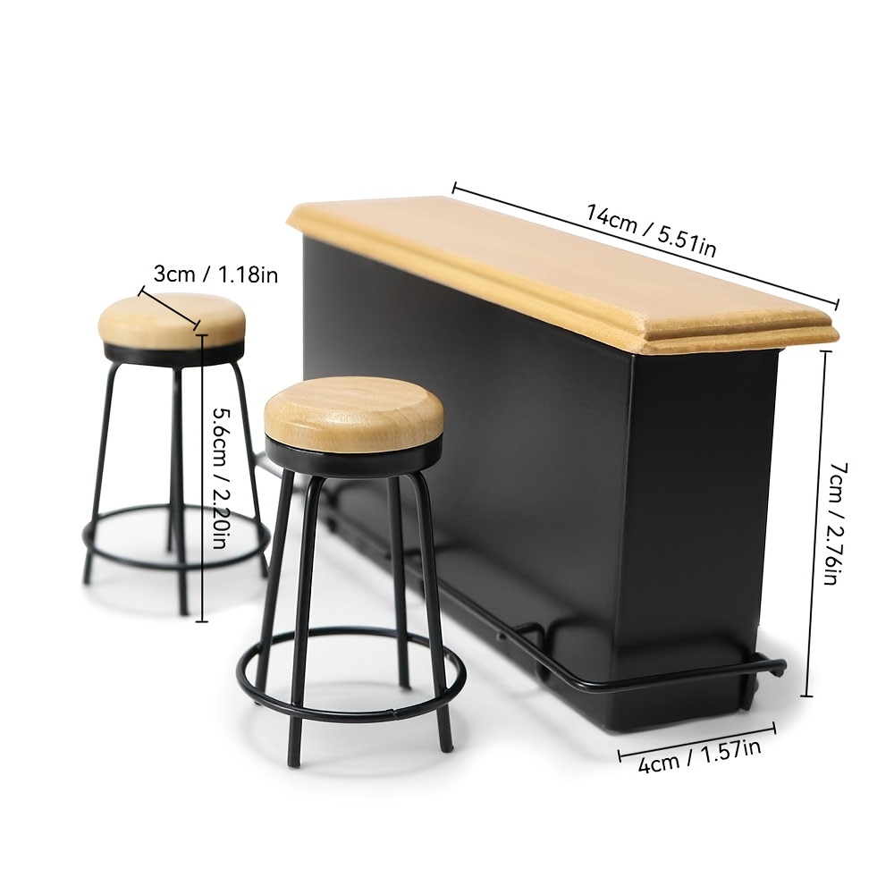 3 Adet 1:12 Ölçekli Bebek Evi  - Home Bar Setup incelemesi ve fiyatı