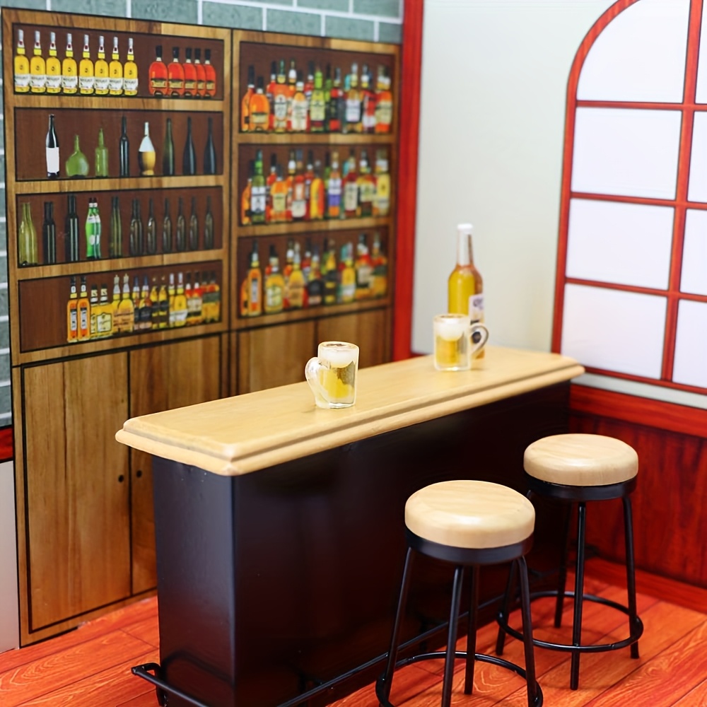 3 Adet 1:12 Ölçekli Bebek Evi  - Home Bar Setup incelemesi ve fiyatı