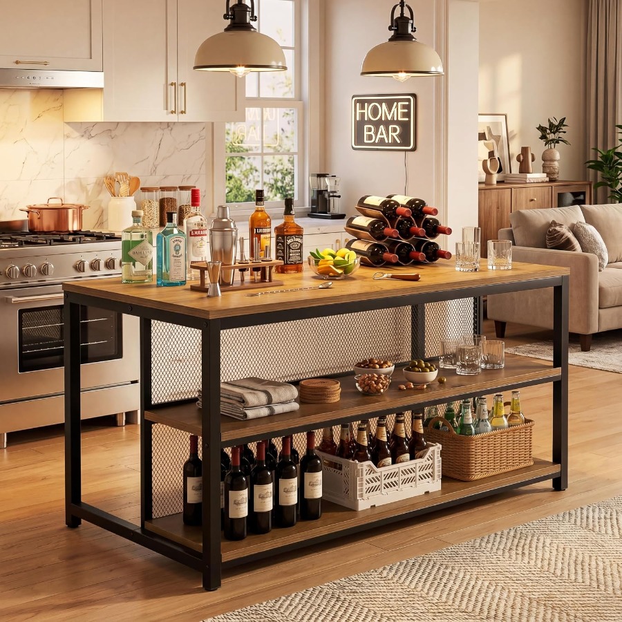 63 inçlik Bar Masası, Depolama - Home Bar Shelf incelemesi ve fiyatı