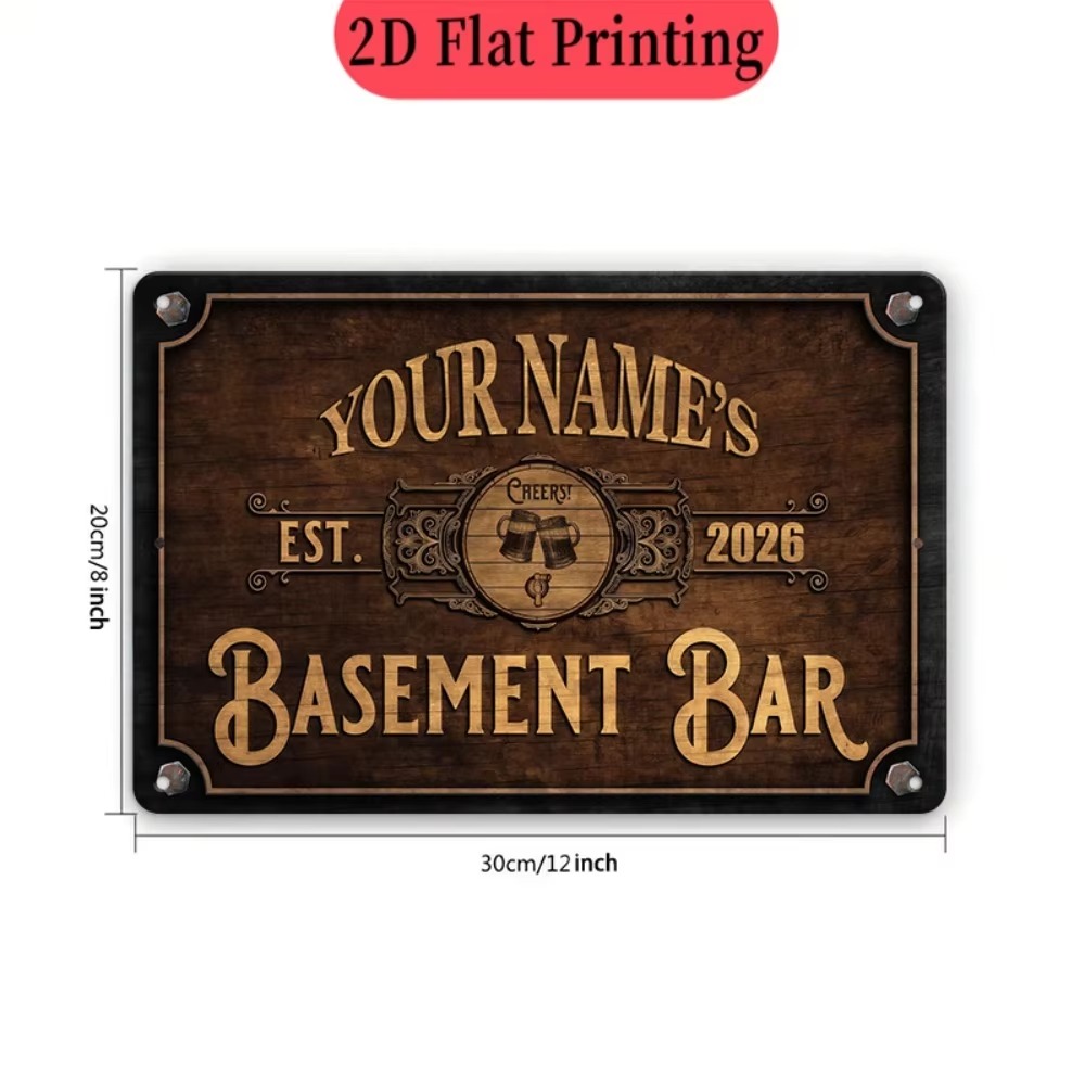 CIFbuy 2D Düz, İsteğe Göre Tas - Home Bar Signs incelemesi ve fiyatı