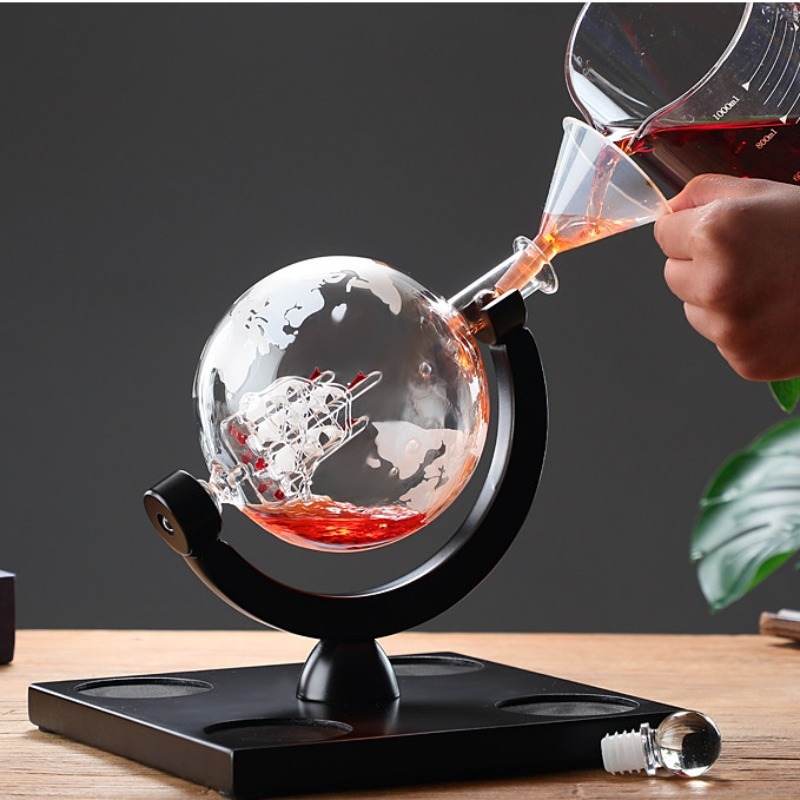 Dekoratif Küre Şarap Sürahisi  - Home Bar Stand incelemesi ve fiyatı
